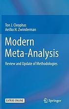 Front cover image for Modern meta-analysis : review and update of methodologies
