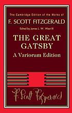 The great Gatsby : a variorum edition