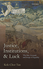 Justice, institutions, and luck the site, ground, and scope of equality
