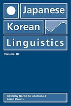 Japanese-Korean linguistics. Volume 10