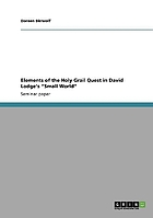 Elements of the Holy Grail Quest in David Lodge's 