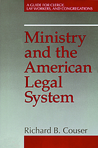 Ministry and the American legal system
