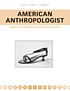 American anthropologist door Wiley Interscience (Hoboken, Estados Unidos)