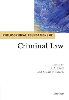 Philosophical foundations of criminal law