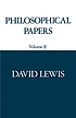 Philosophical papers. Vol. 2 by  David K Lewis 