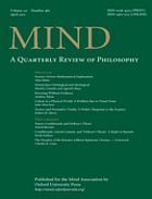 MIND (Print) : a quarterly review of philosophy