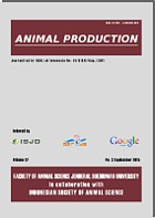 Journal of animal production.