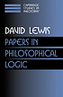 Papers in philosophical logic by  David K Lewis 