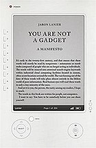You are not a gadget : a manifesto