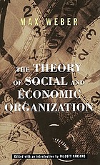 The Theory Of Social And Economic Organization Book 1964 - 