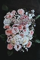 Observations, book, essay, and material from various works