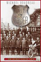 City of order : crime and society in Halifax, 1918-35