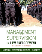 Management and Supervision in Law Enforcement.