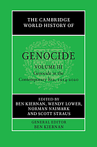 The Cambridge world history of genocide