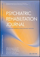 Psychiatric rehabilitation journal.