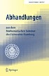 Abhandlungen aus dem Mathematischen Seminar der... by Universität Hamburg. Mathematisches Seminar.