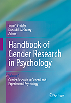 Handbook of gender research in psychology