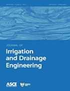 Journal of irrigation and drainage engineering.