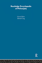 Routledge encyclopedia of philosophy