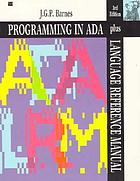 Programming in ADA : plus language reference manual