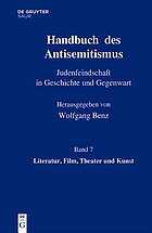 Handbuch des Antisemitismus Bd. 7. Literatur, Film, Theater und Kunst