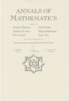 Annals of mathematics. Second series.