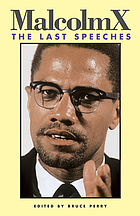 Malcolm X The Last Speeches Book 19 Worldcat Org