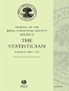 The Statistician : journal of the Institute of Statisticians.