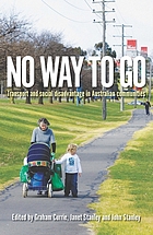 No way to go : transport and social disadvantage in Australian communities