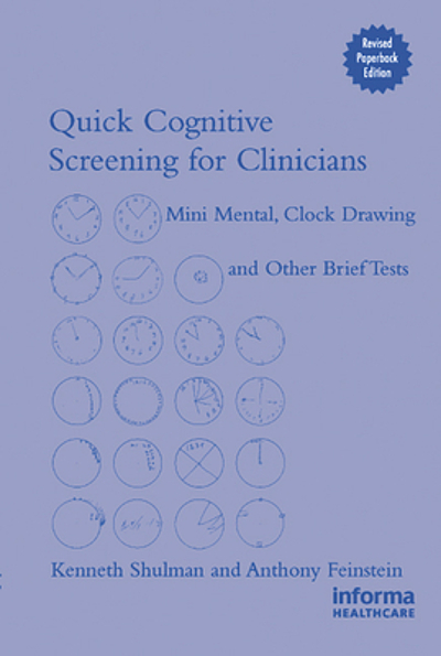 Quick cognitive screening for clinicians : mini mental, clock drawing ...
