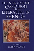 The new Oxford companion to literature in French