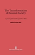 The Transformation of Russian Society Aspects... by Cyril E Black