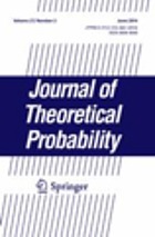 Journal of theoretical probability.
