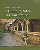 A guide to MLA documentation : with an appendix on APA style