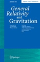 General relativity and gravitation : a journal of studies in general relativity and related topics.