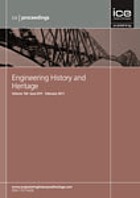 ICE Proceedings. Engineering history and heritage.