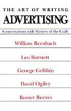 The Art Of Writing Advertising Conversations With Masters - 