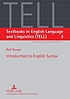 Introduction to English syntax by  Rolf Kreyer 