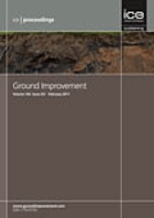 Proceedings of the Institution of Civil Engineers : ground improvement.