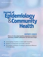 Journal of epidemiology and community health.