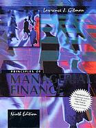 PMF CD-ROM software : Excel 5-7, Excel 97, Excel 2000. Gitman Principles of managerial finance, Ninth edition