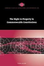 The right to property in commonwealth constitutions