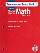 Holt middle school math Course 1