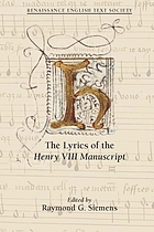 The lyrics of the Henry VIII manuscript