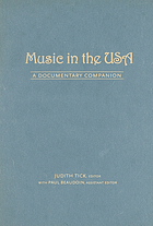 Music in the USA : a documentary companion