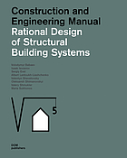 Cover: Construction and engineering manual: rational design of structural building systems