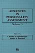 Advances in personality assessment. Volume 3 by Charles Donald Spielberger
