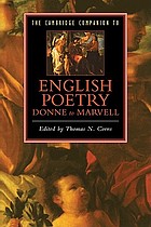 The Cambridge companion to English poetry : Donne to Marvell