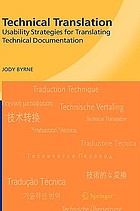 Technical translation : usability strategies for translating technical documentation