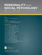 Personality and social psychology bulletin.